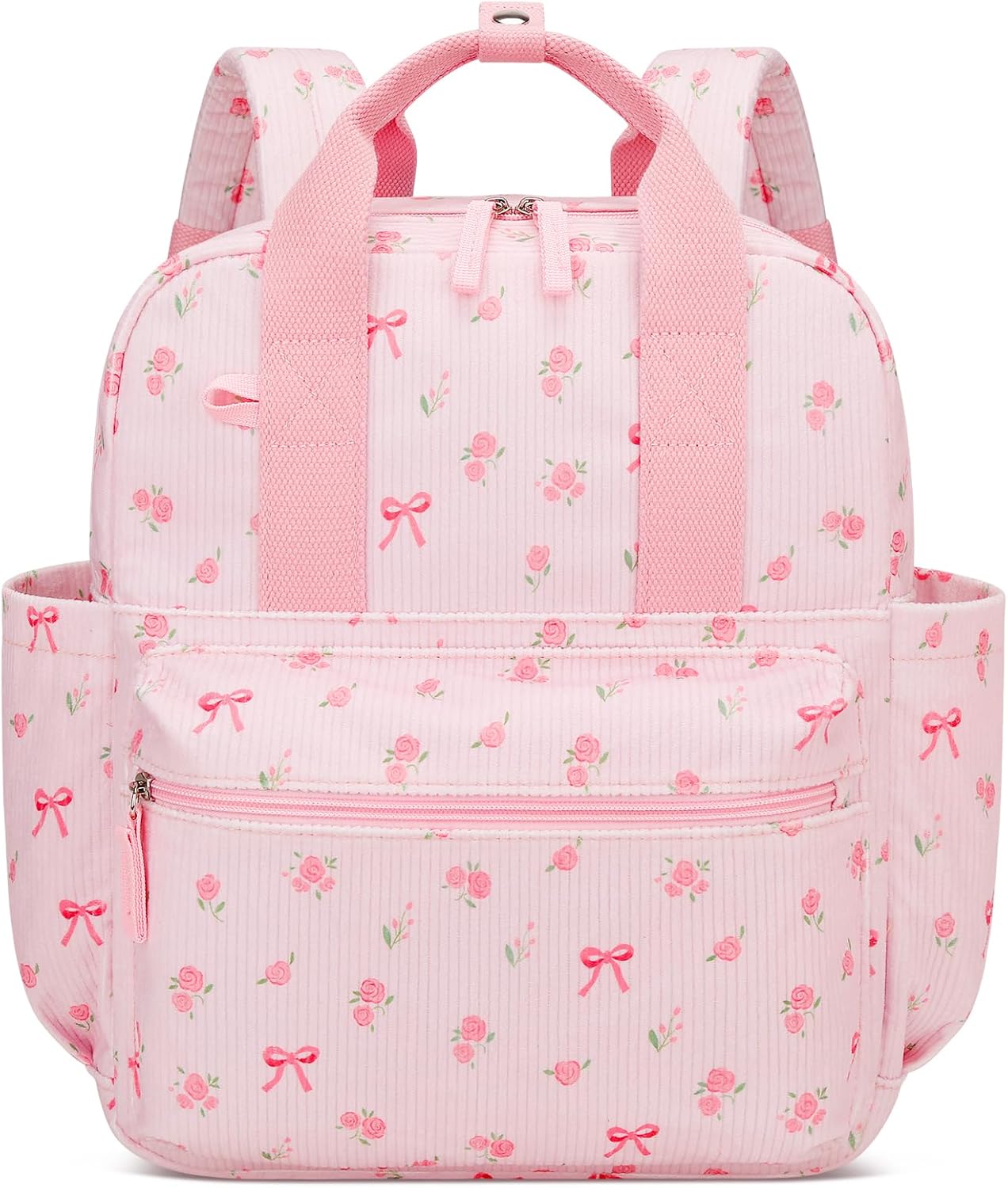 Kids Backpack for Girls 5-8 - Small Backpack for School, School Bag for Preschool Kindergarten, Cute Bookbag with Cartoon Patterns